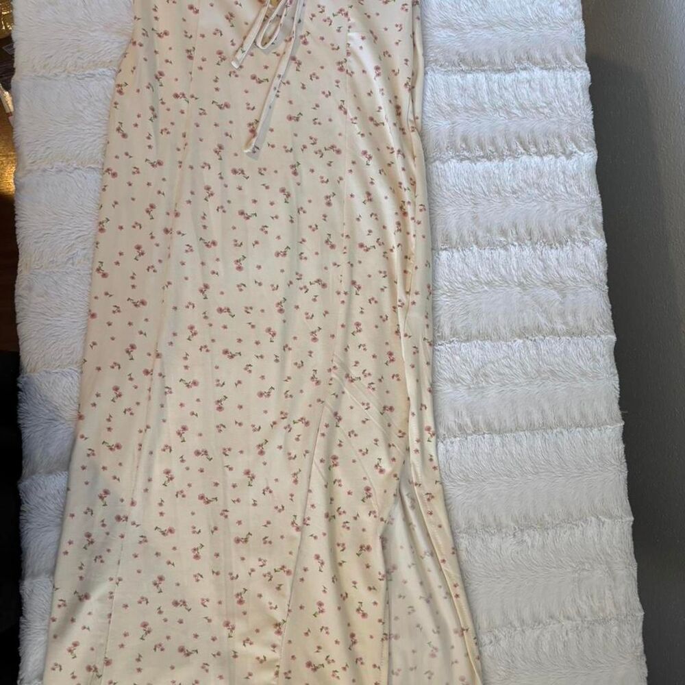 Floral Maxi Dress Dainty Cottagecore Y2K Coquette NEW - Picture 6 of 6
